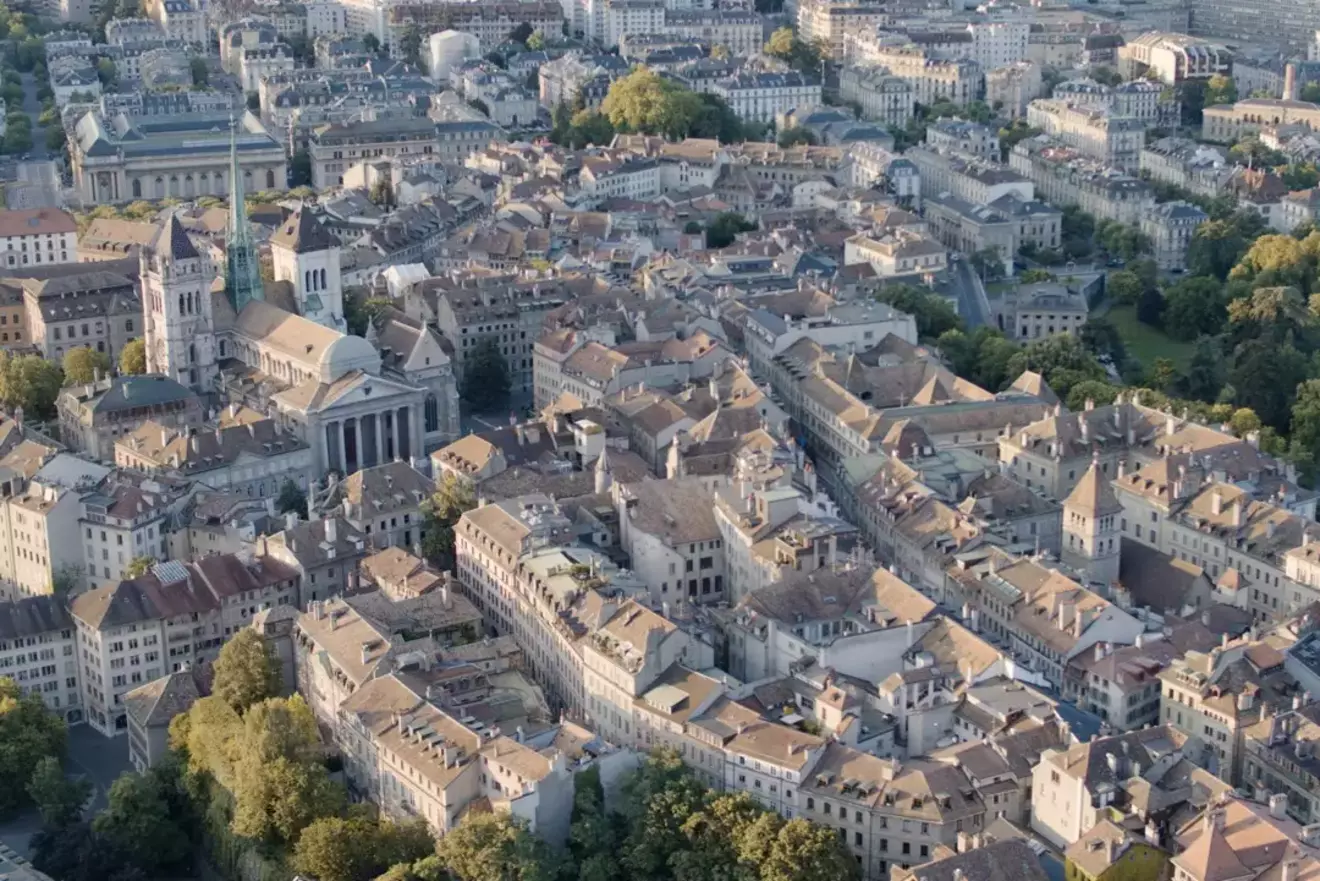 Aerial view of the Old Town